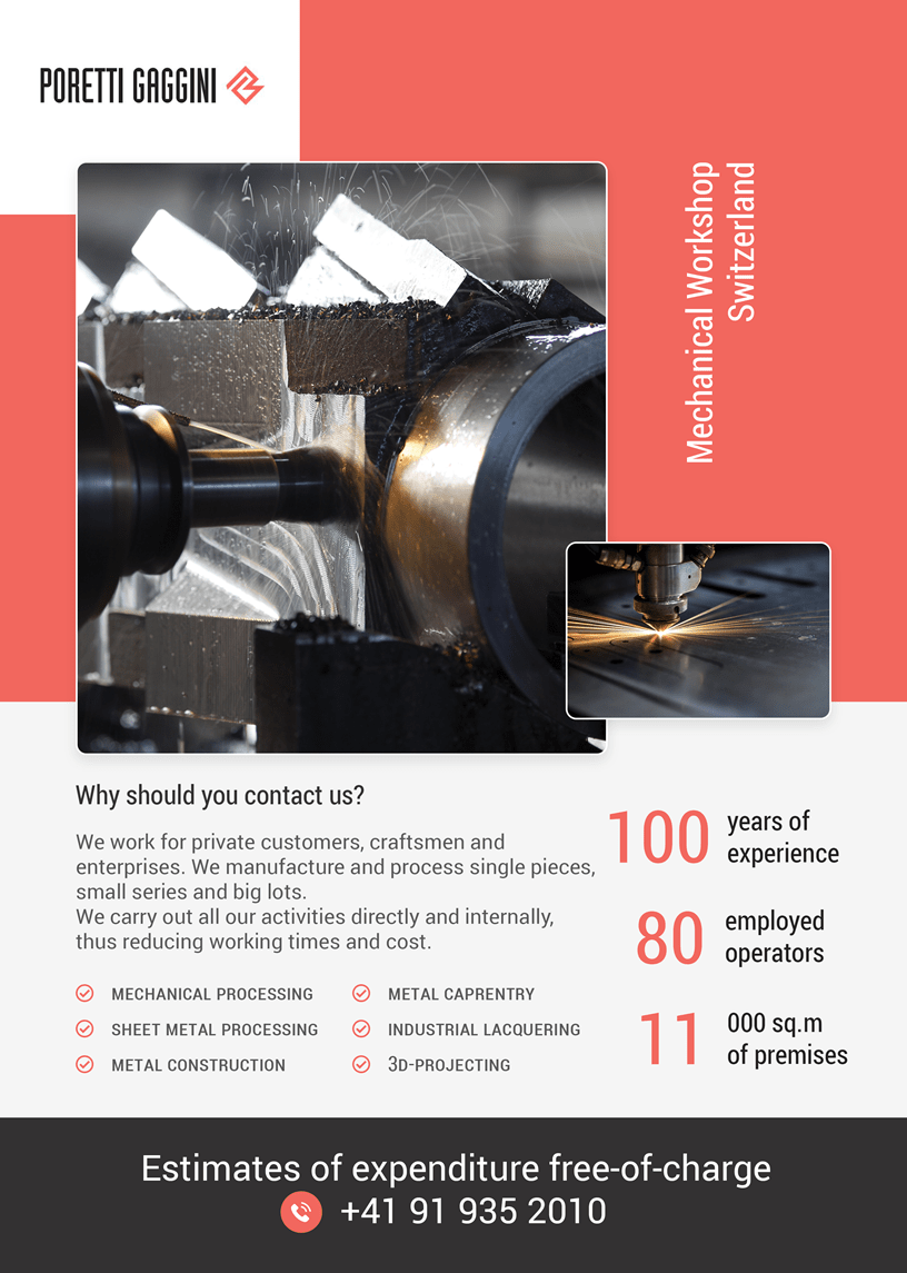 Industrial lacquering Mendrisio 